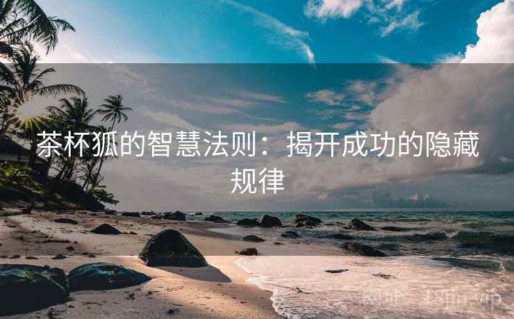 茶杯狐的智慧法则：揭开成功的隐藏规律